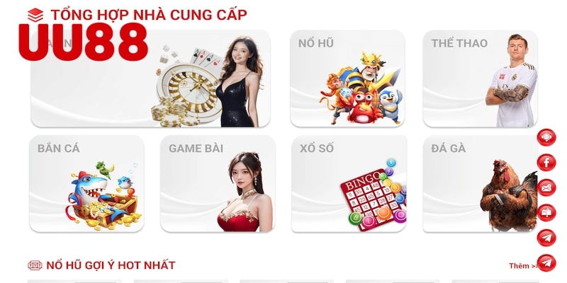 Hình ảnh của trang web chính thống UU88